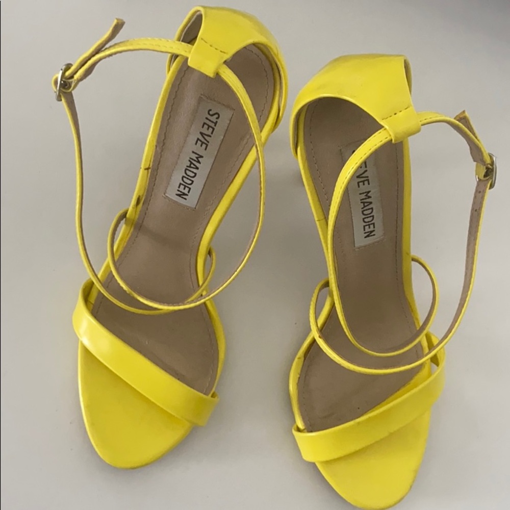 Yellow Steve Madden Heels